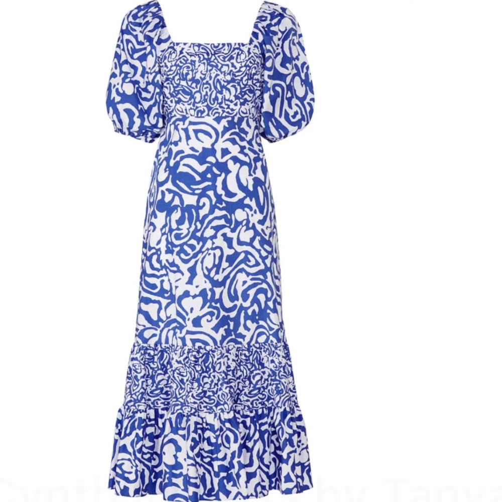 Blue and White Sun dress